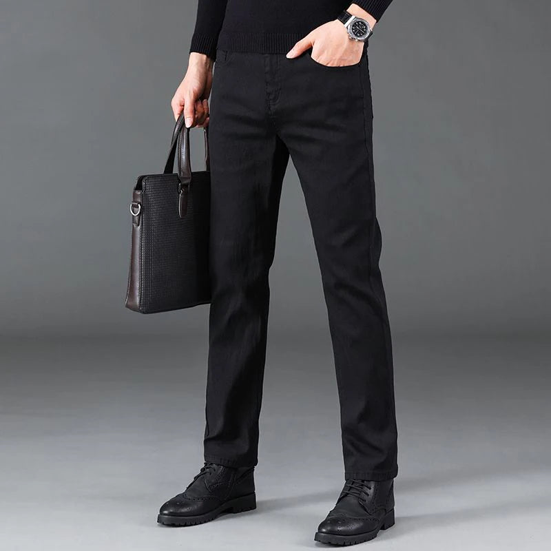 2024 Elite Stretch Loose Fit Denim Trousers for Men ATHLEXES