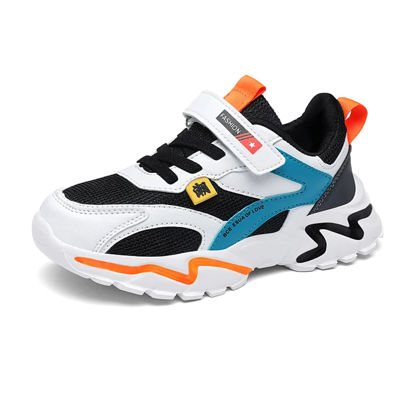 BreezeStride Leather Kid Sneakers for Active Boys ATHLEXES