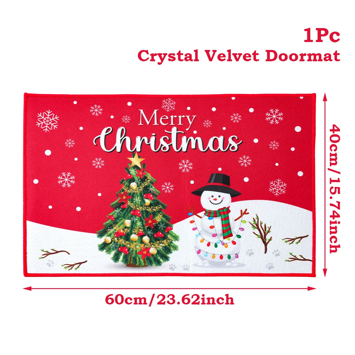 Santa Claus Holiday Outdoor Door Mat 2024 ATHLEXES