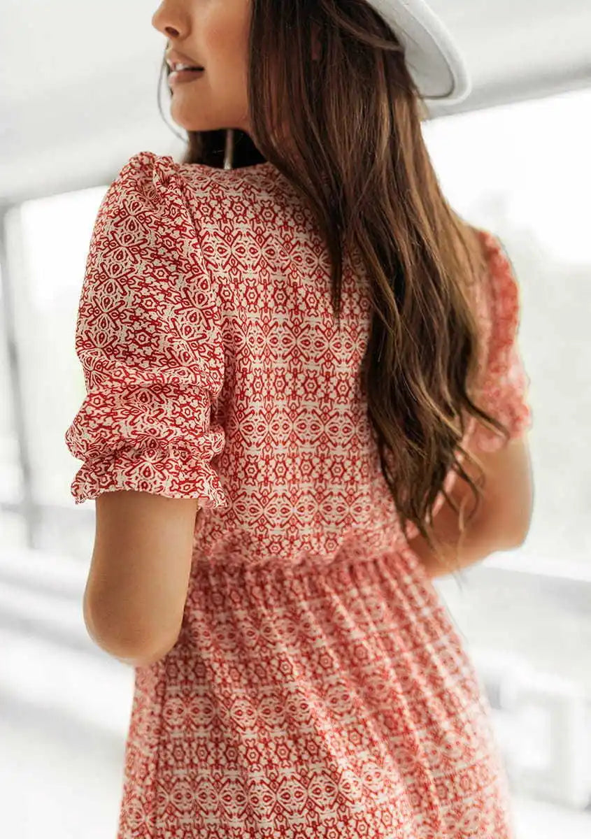 Elegant Floral V Neck Maxi Dress for Women ATHLEXES