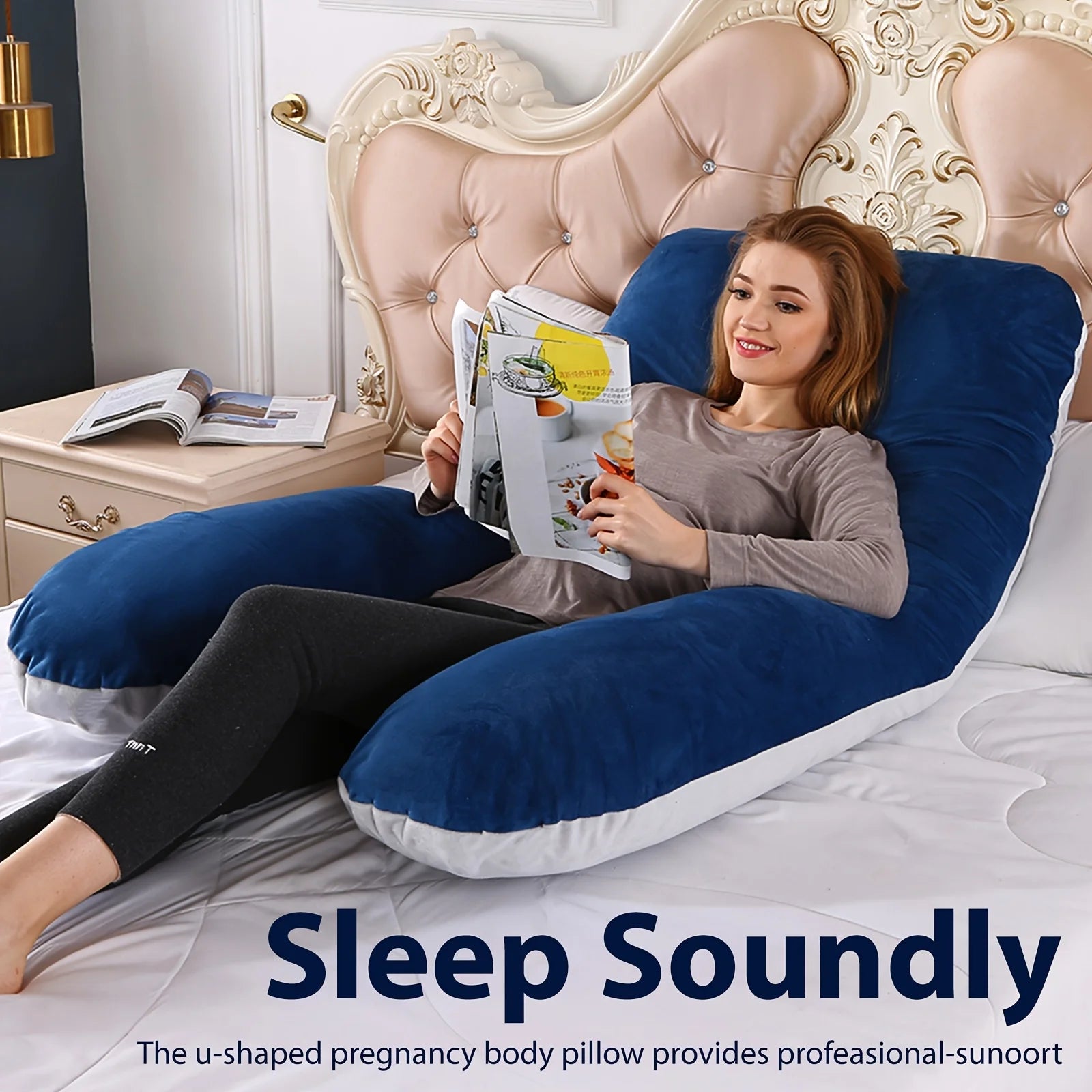 DreamNest Luxury Full-Body Pregnancy Pillow ATHLEXES