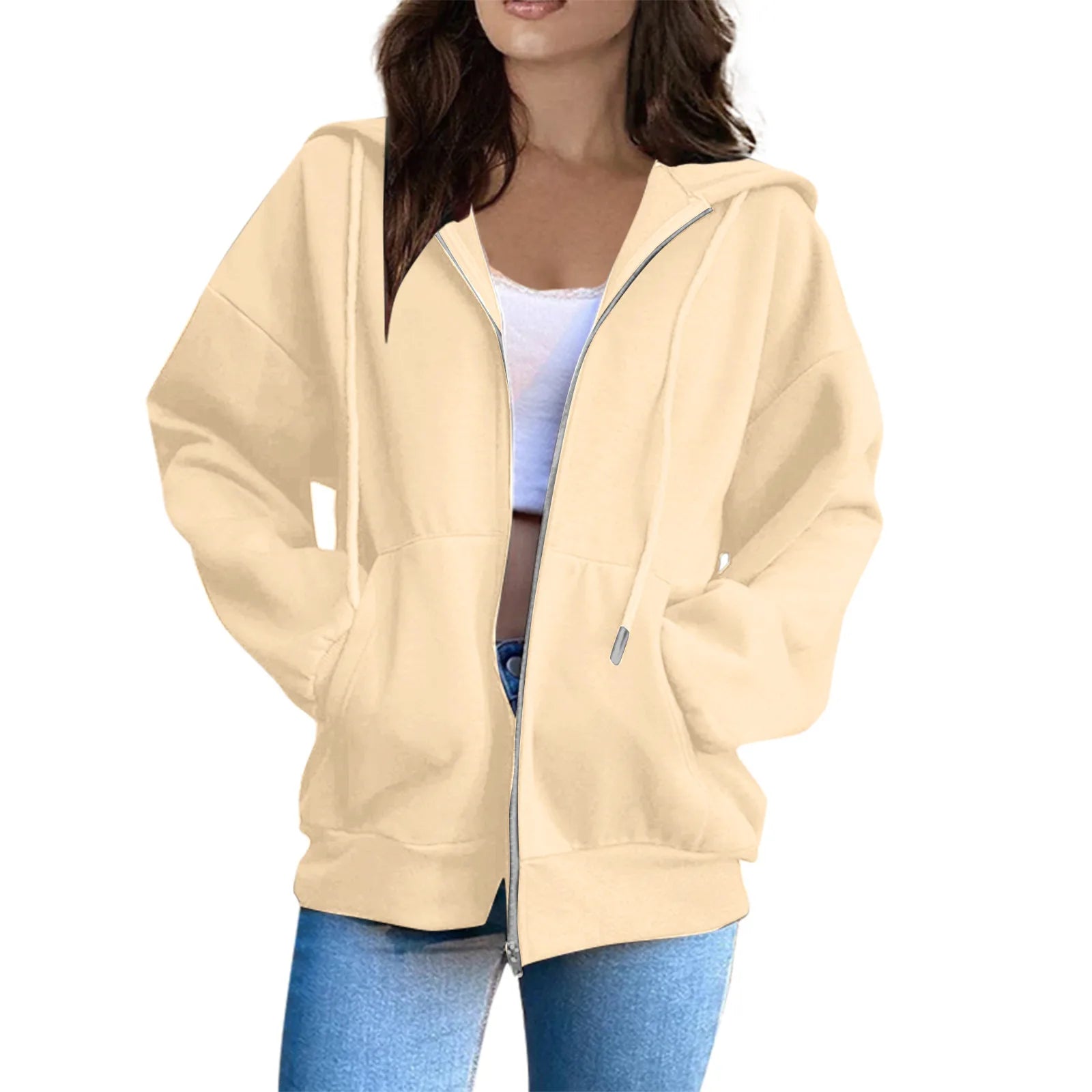 Chic Comfort 2024 Zip-Up Warm Hooded Sweatshirt for Women ATHLEXES
