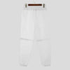 2024 Men's Mesh Transparent Drawstring Joggers Fashion Trousers ATHLEXES