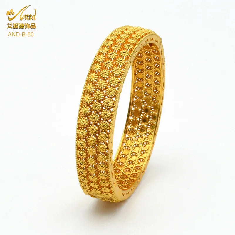 Dubai Bridal Light Luxury Gold Plated Bracelet ATHLEXES
