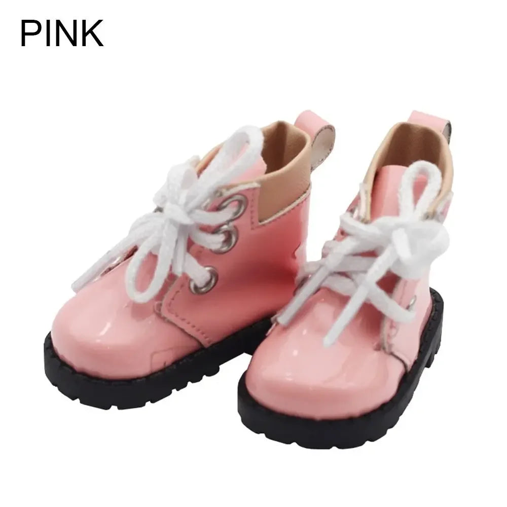 Mini Doll Boot Shoes for 20cm Plush Dolls - Stylish 5-5.5cm Accessories ATHLEXES