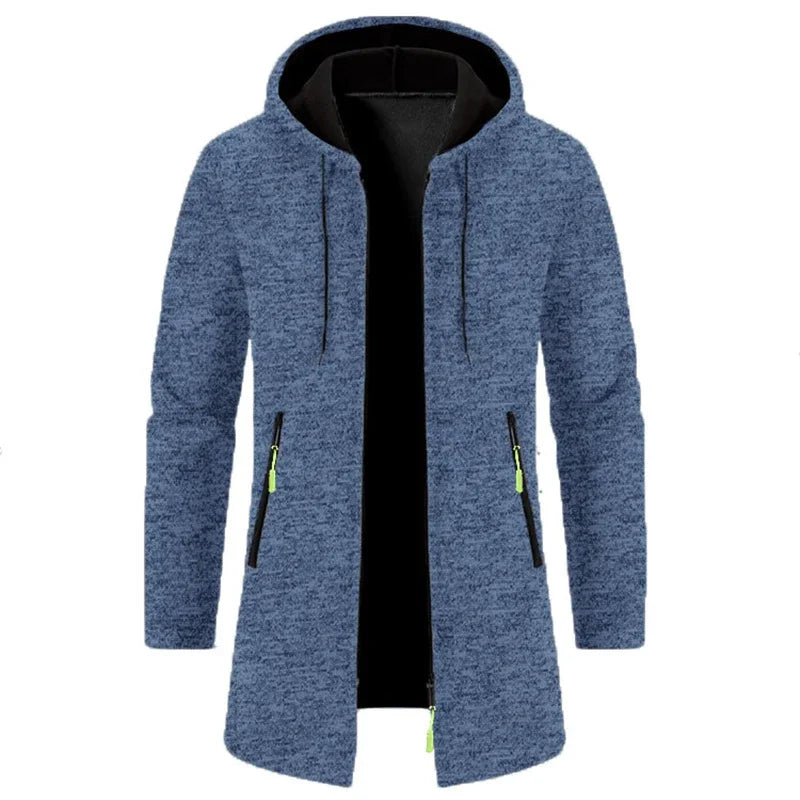 Urban Luxe Zippered Hoodie: Oversized Black Winter Sweatwear ATHLEXES