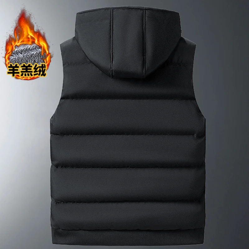 WarmthCraft Plus Size Fleece Liner Sleeveless Jacket for Men ATHLEXES
