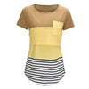 Striped Comfort Nursing Tee for Maternity Bliss ATHLEXES