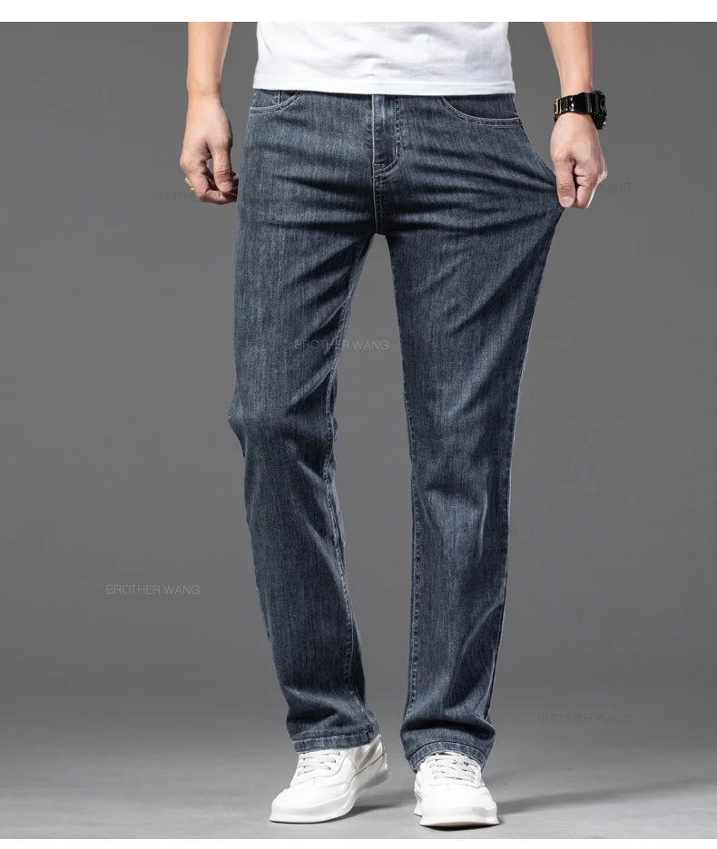 Summer Comfort Stretch Men's Loose Jeans ATHLEXES
