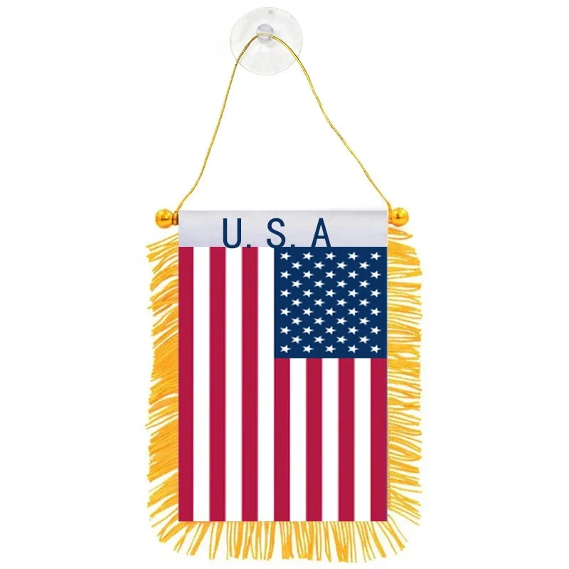 Mini Americana Pennant Flags - Car Window Decor ATHLEXES