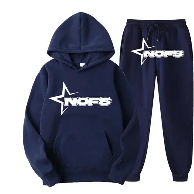 Trendy 2024 Unisex Hoodie & Pants Casual Two-Piece Set S-3XL ATHLEXES