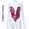 Goddess Glam Metallic Corset Top ATHLEXES