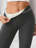 CozyChic Plush-Lined Winter Leggings with Embroidery ATHLEXES