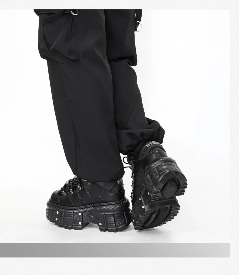 Gothic Chic Lace-Up Platform Ankle Boots ATHLEXES