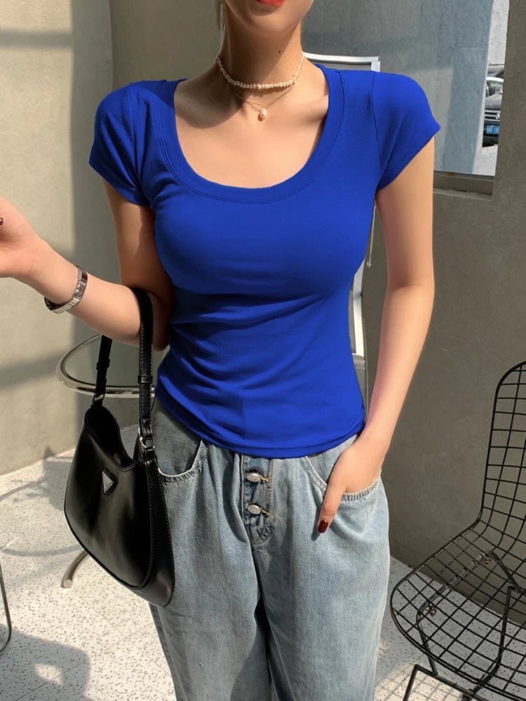 AOSSVIAO 100% Cotton Womenâ??s Slim Fit Tees ATHLEXES