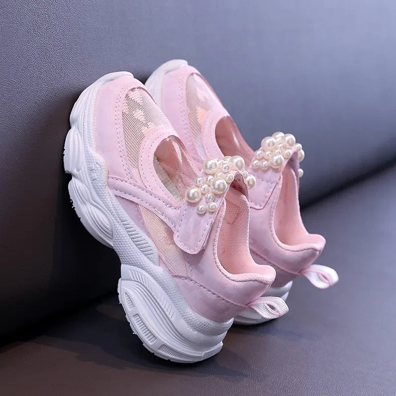 Princess Pearl Mesh Tennis Shoes for Girls 2024 ATHLEXES