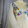 Beige Maternity Photo Dress Set with Applique ATHLEXES