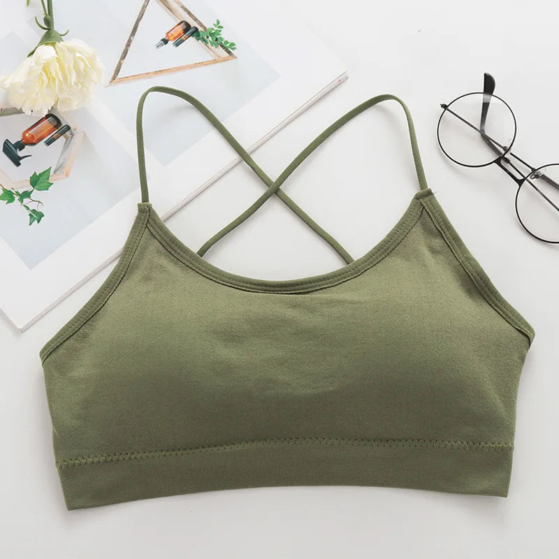 Elegant Cross Strap Yoga Bra for Active Women ATHLEXES