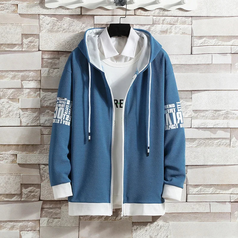 Chic Comfort Men's Hooded Cardigan Set ATHLEXES