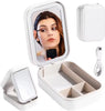 LuxeGlow Portable LED Makeup Mirror Case ATHLEXES