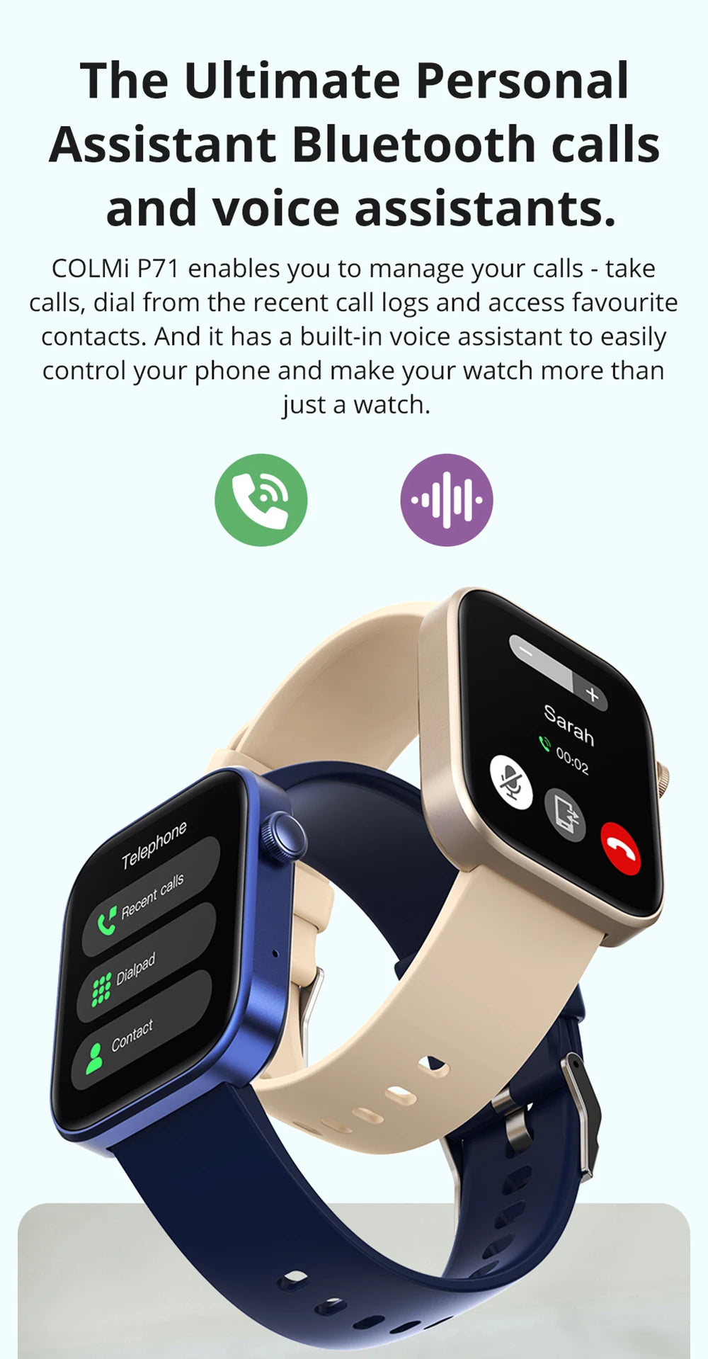 COLMI P71 Health Smartwatch for Active Living ATHLEXES