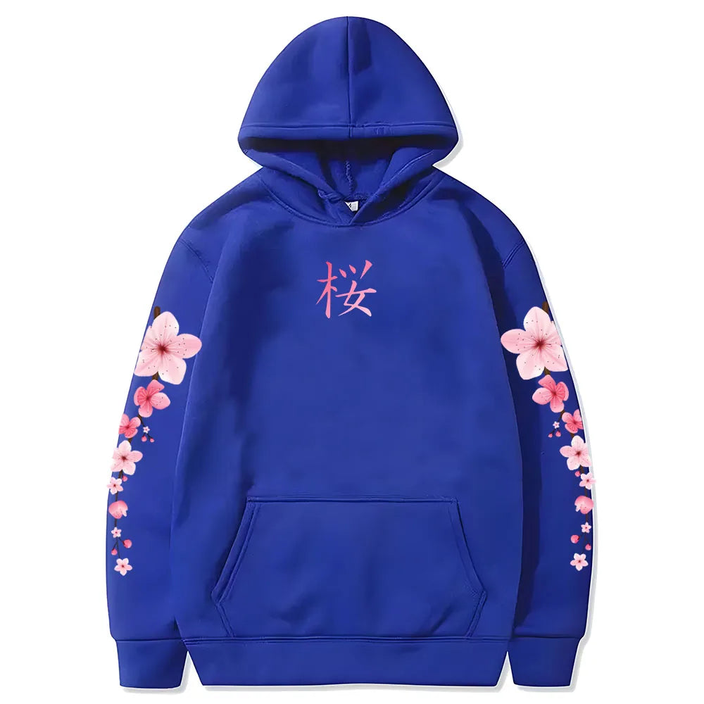 Sakura Blossom Graphic Hoodie for All Seasons ATHLEXES