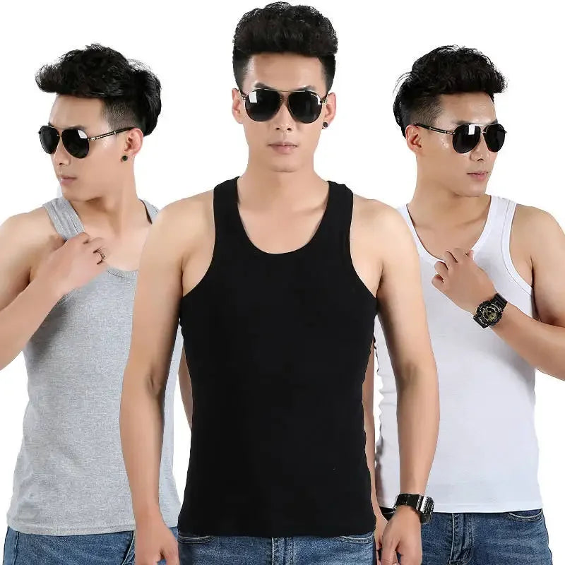 Cotton Comfort Men's Sleeveless Gym Tee ATHLEXES
