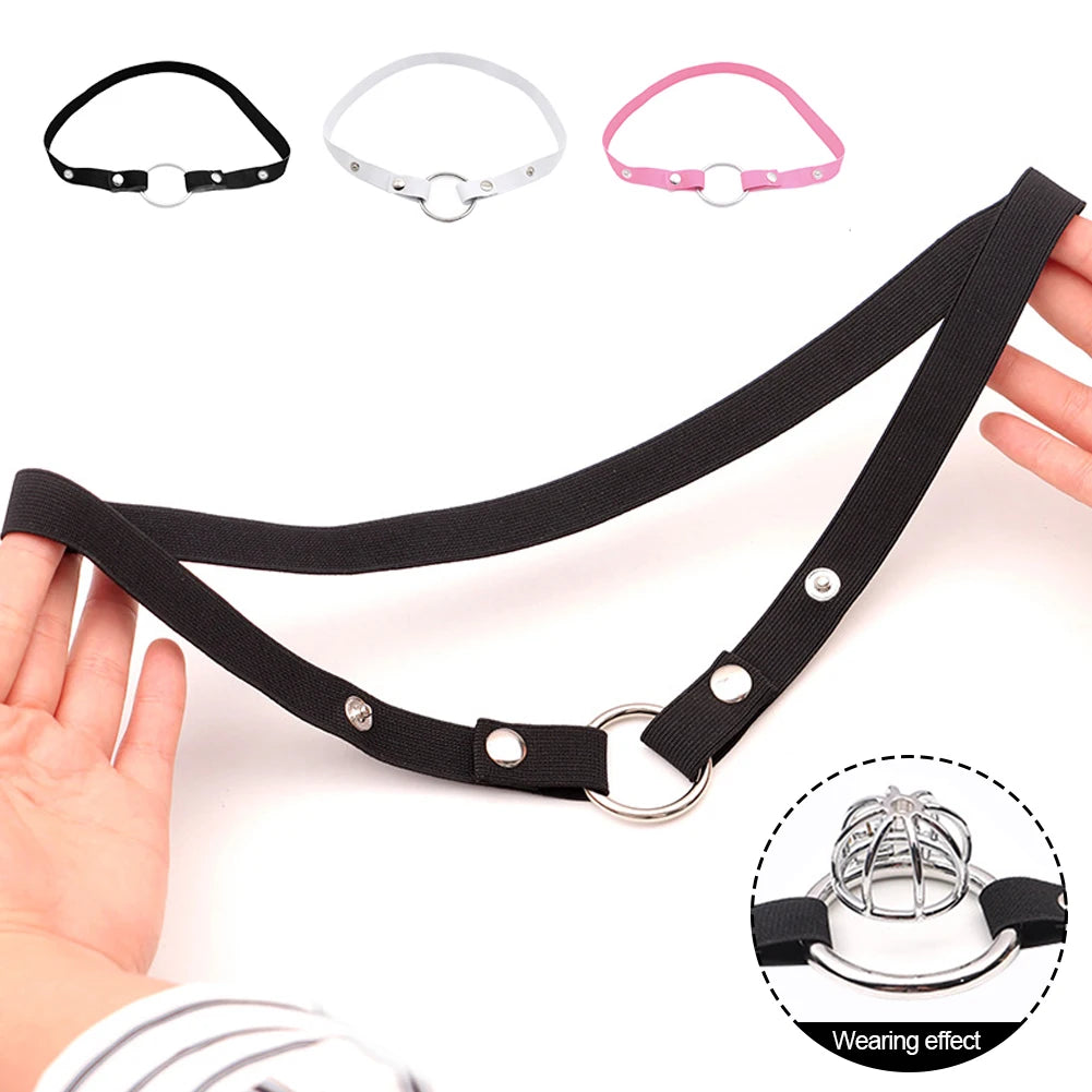 SecureHold Male Chastity Belt with Adjustable Ring ATHLEXES