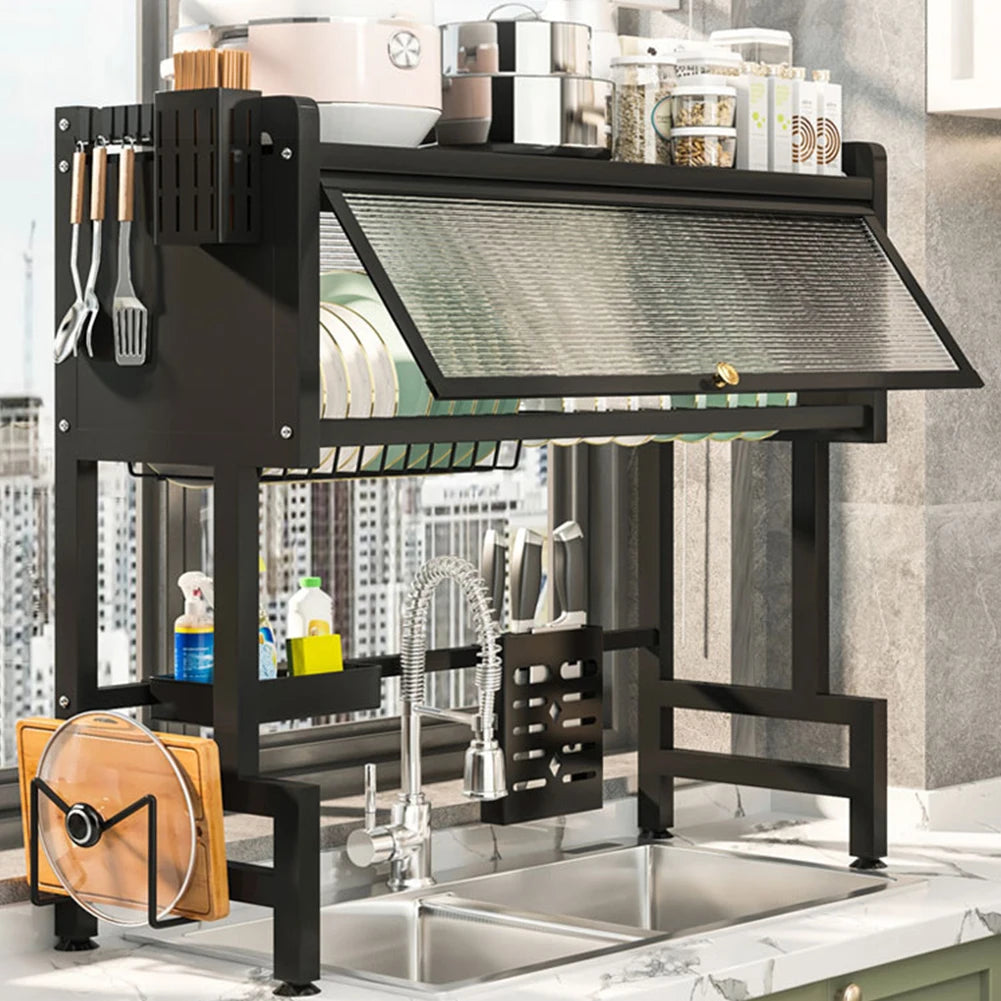 Versatile 3-Tier Over Sink Dish Rack ATHLEXES