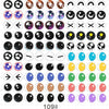 Dazzling Dragon Cat Eye Glass Cabochons - 50Pcs Set ATHLEXES