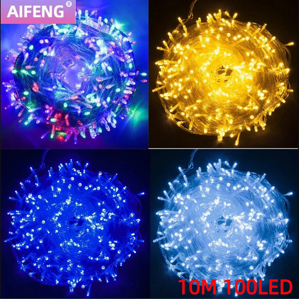 10M 100 LED Christmas Fairy String Lights Decor ATHLEXES