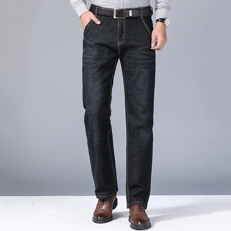 Classic Stretch Straight Fit Denim Jeans for Men ATHLEXES