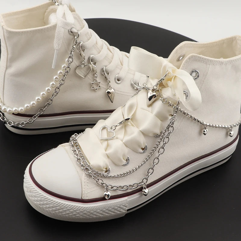 Bling Rhinestone Chain Shoe Decor for Women’s Sneakers and Accessories ATHLEXES