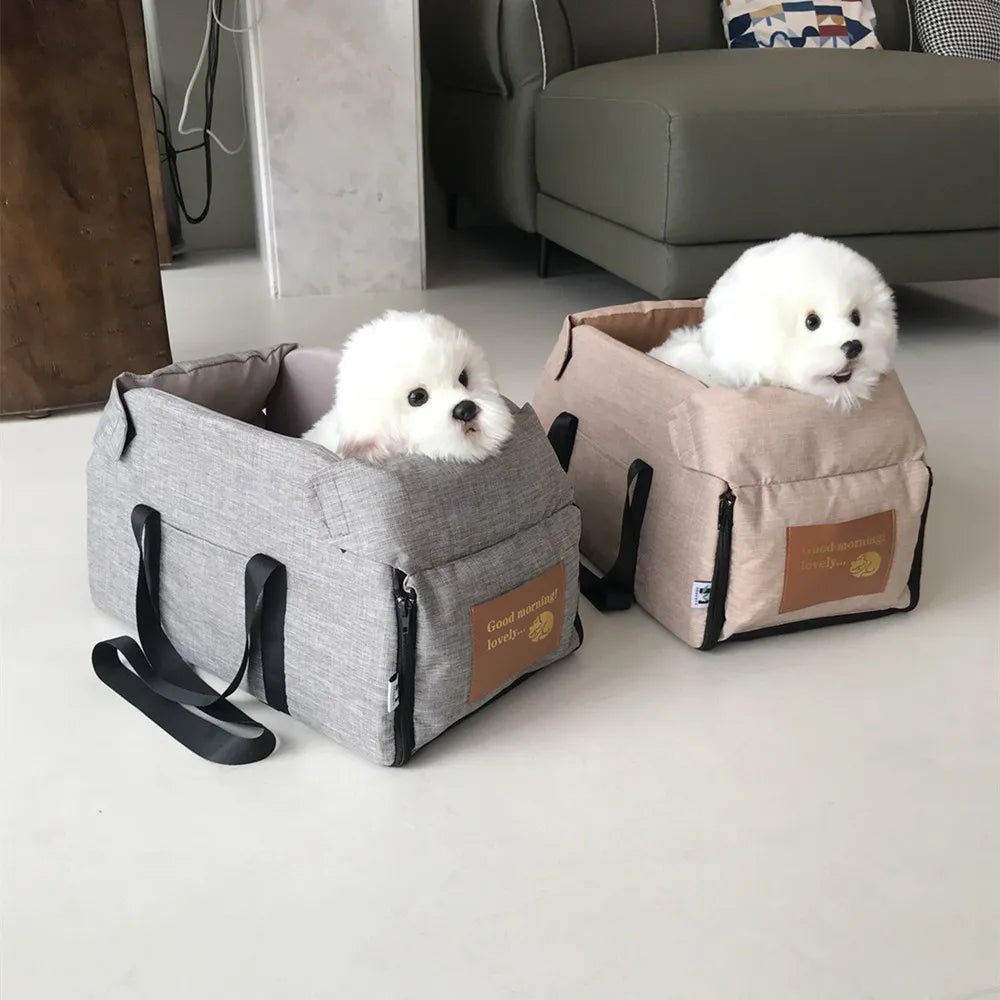 Dog Car Seat Bed Car Central Dog Car Seat Bed Portable Dog Carrier for Small Dogs Cats Safety Travel Bag Dog Accessories ATHLEXES