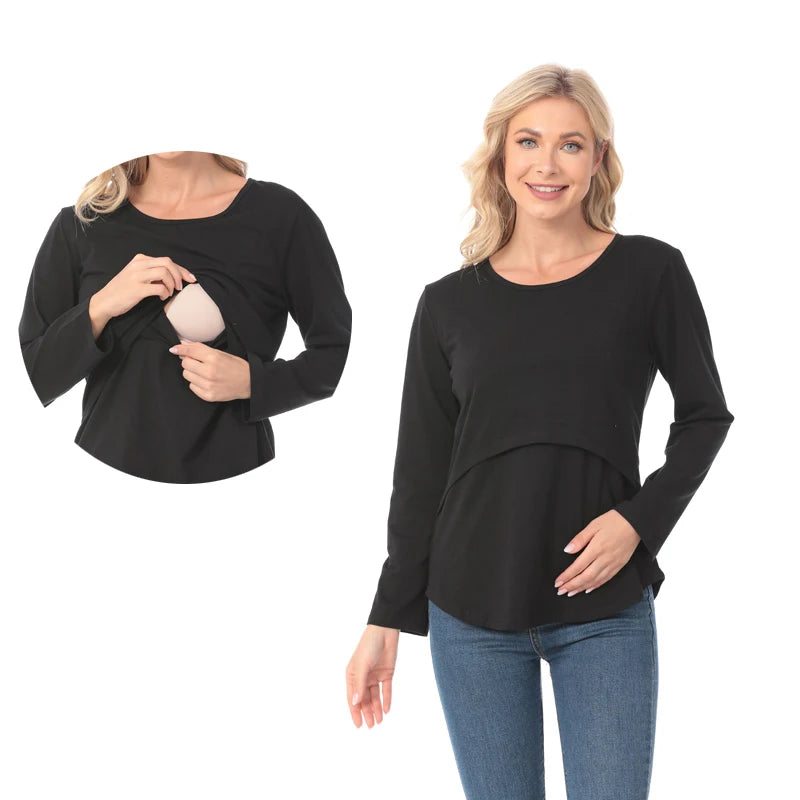 Maternity Comfort Stretch Tee for Breastfeeding ATHLEXES