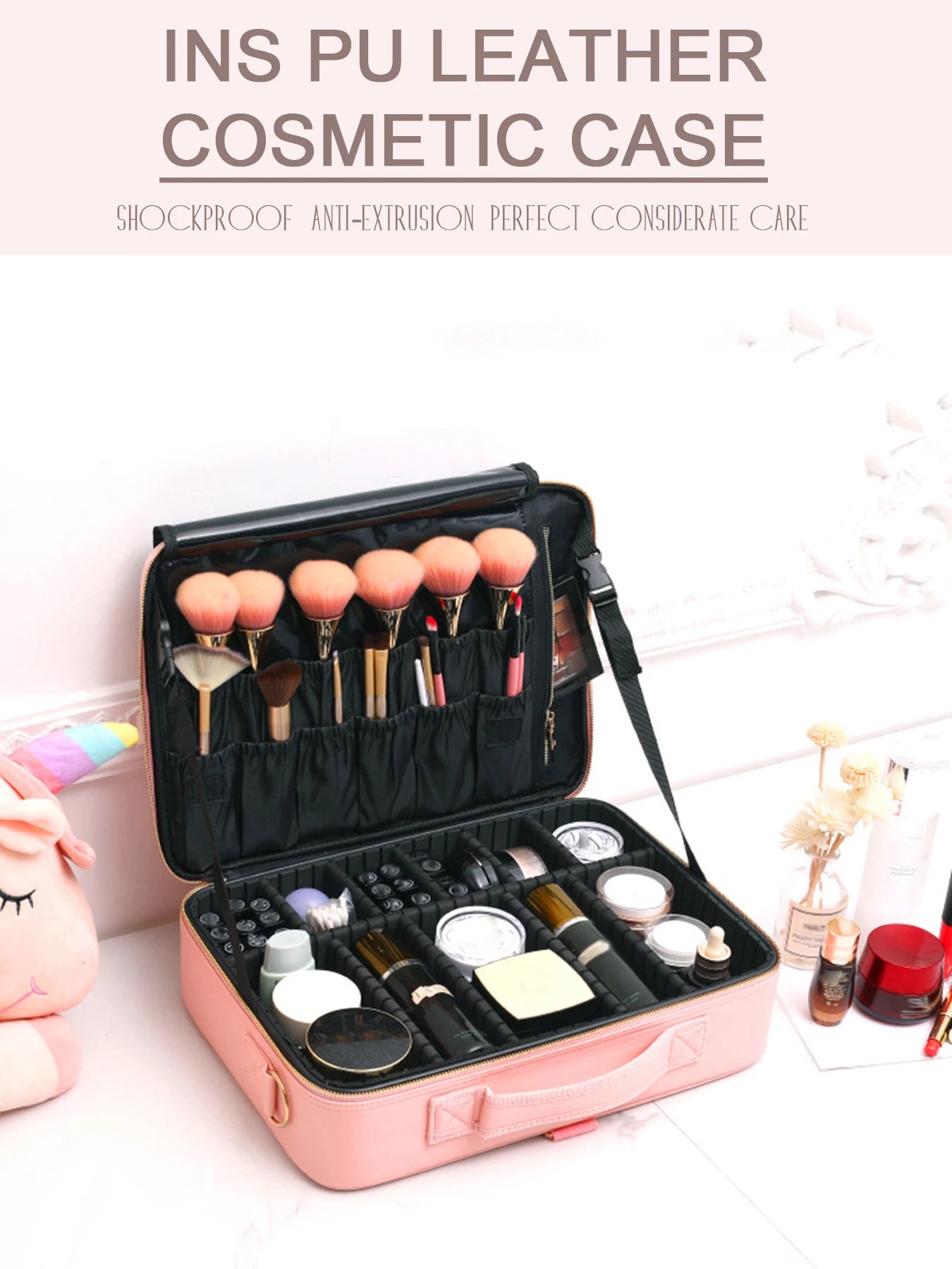 TravelPro Waterproof Makeup Organizer Case ATHLEXES