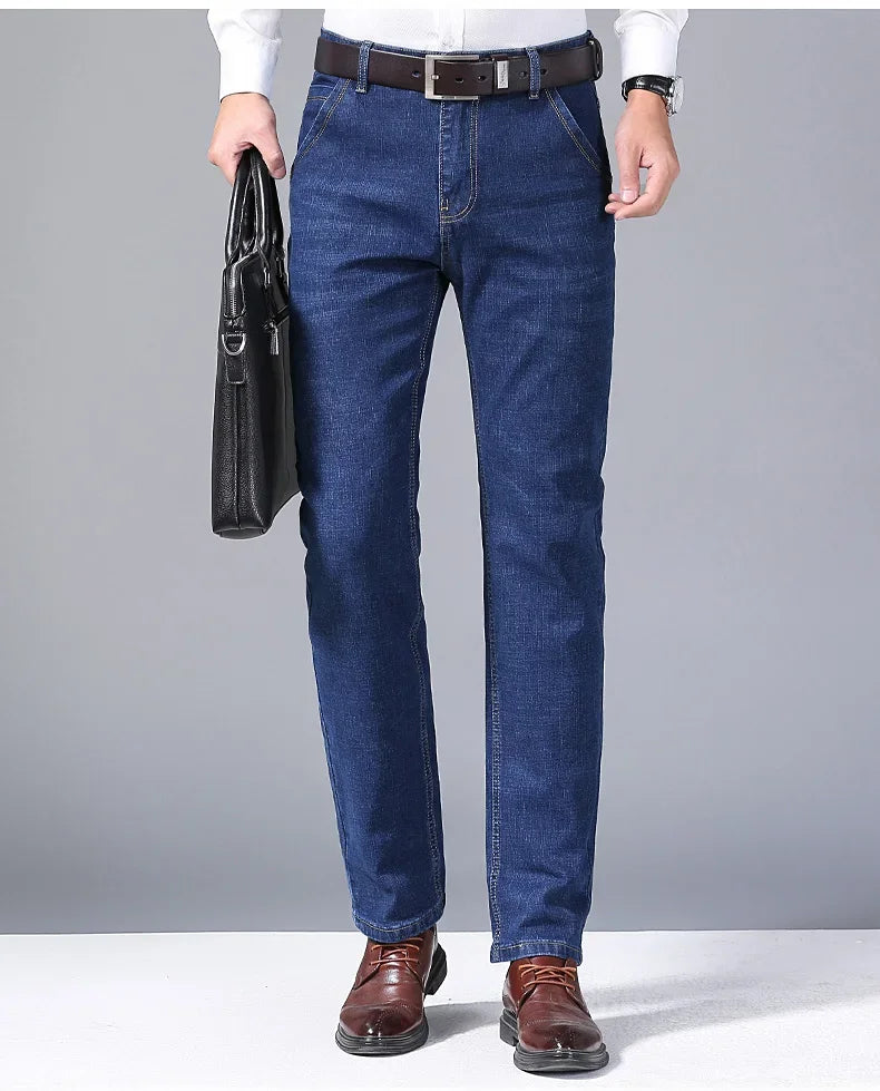 Elite Comfort Slim Fit Denim Trousers for Men ATHLEXES