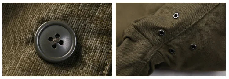 NON STOCK USN N-1 Military Style Warm Coat with Sherpa Lining ATHLEXES