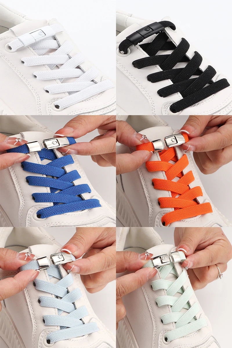 No Tie Elastic Press Lock Shoelaces for All ATHLEXES