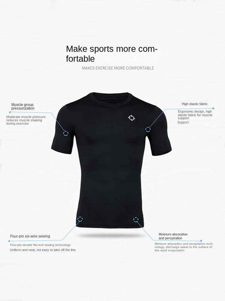 RIGORER Quick Dry Compression Gym T-Shirt for Men ATHLEXES