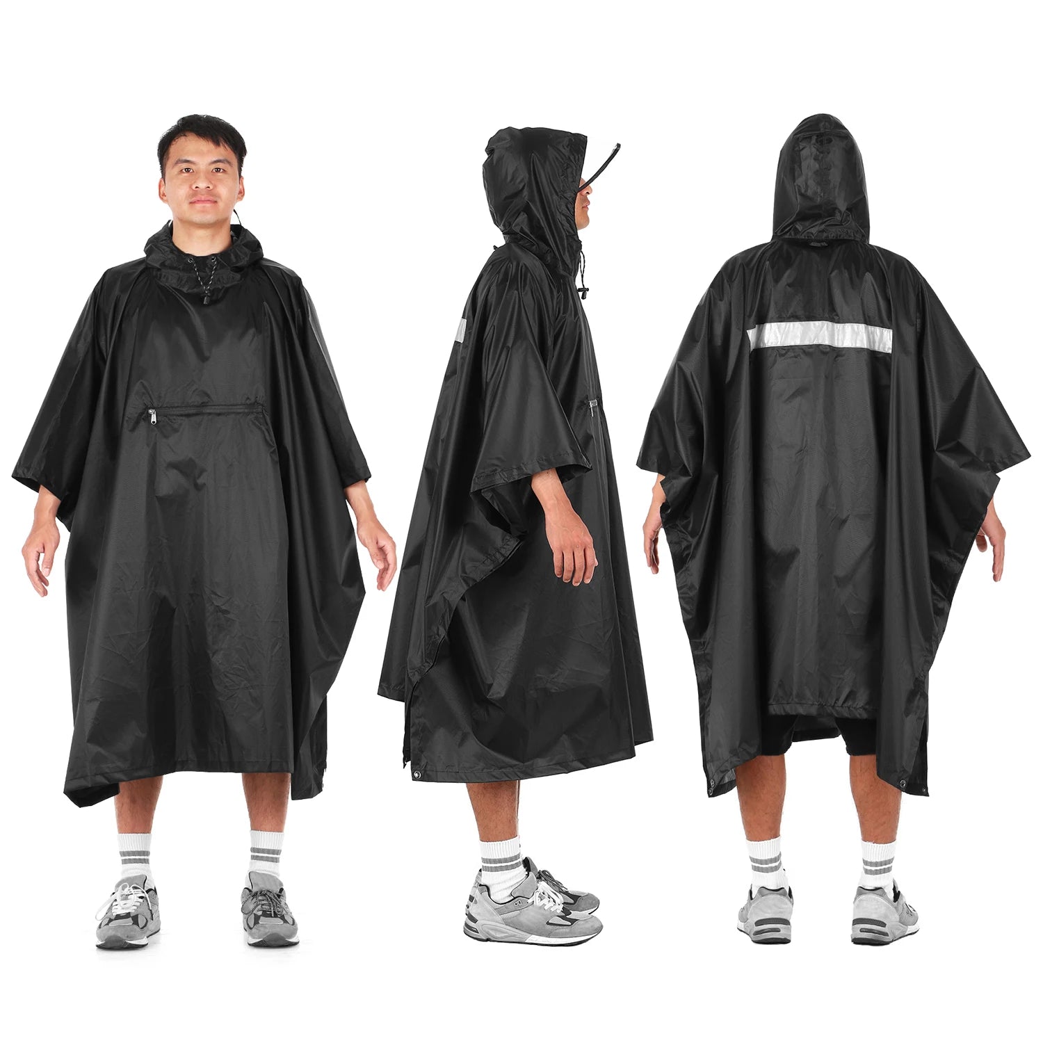 Lixada Adventure-Ready Waterproof Hooded Poncho ATHLEXES