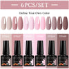 NailArt Pro 6pc UV Gel Polish Kit for Manicure ATHLEXES
