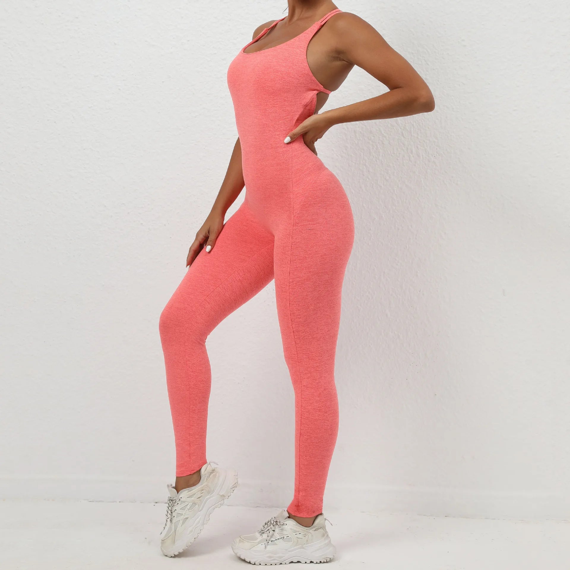 Sexy Backless Bodycon Scrunch Jumpsuit ATHLEXES