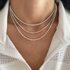 Dazzling White Zircon Choker Necklace for Women ATHLEXES