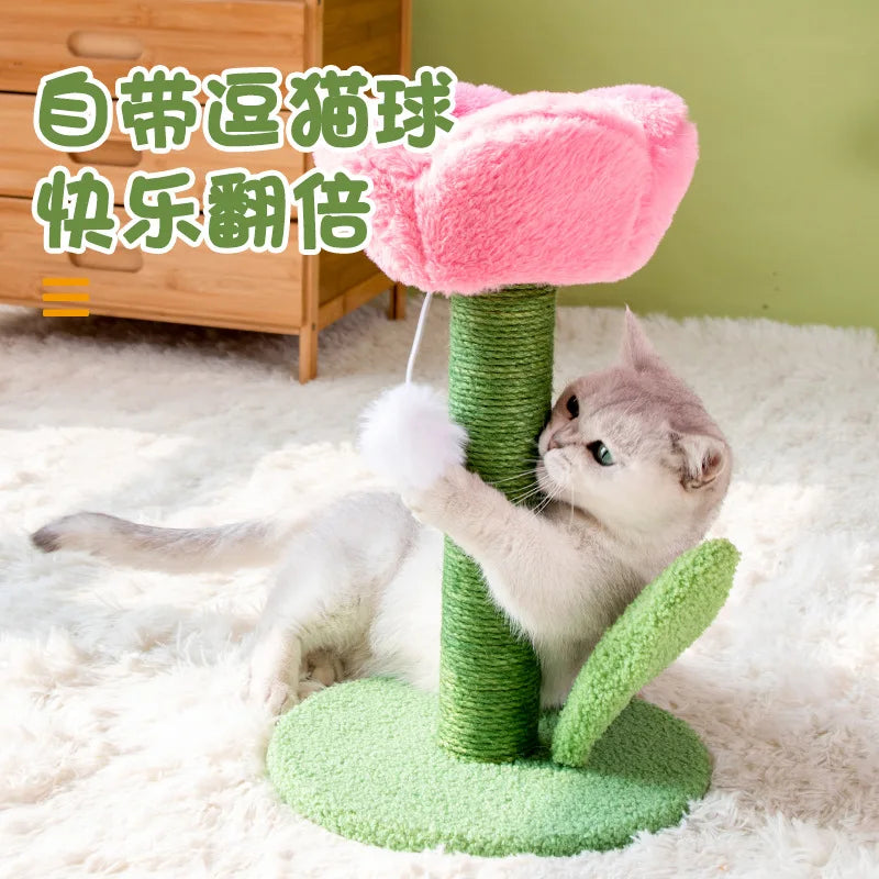 Tulip-Shaped Cat Scratcher Tree ATHLEXES