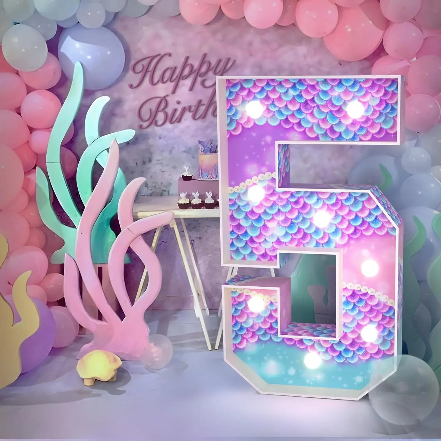Radiant 4FT DIY Light Up Numbers for Celebrations ATHLEXES