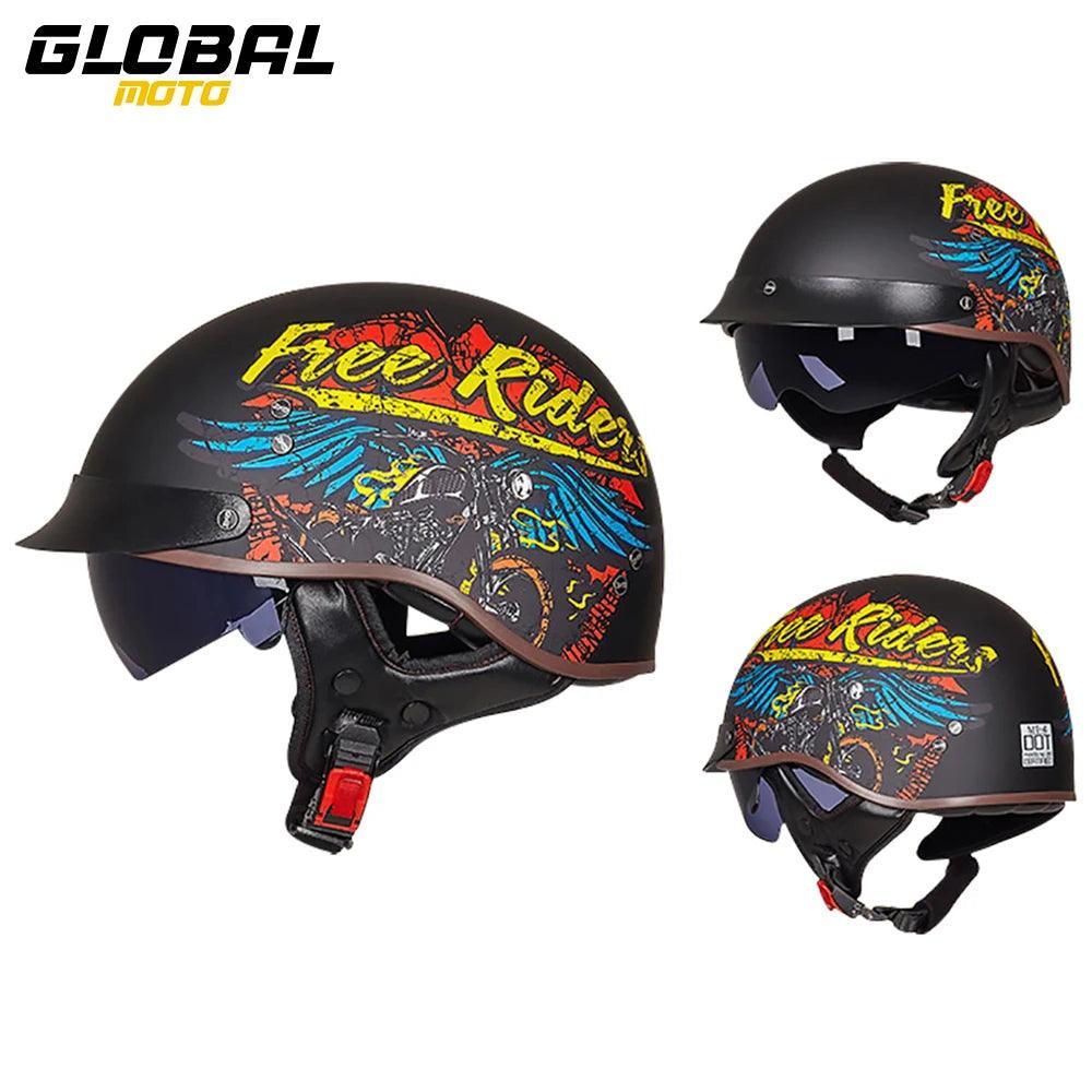 RetroGuard Half Motorcycle Helmet ATHLEXES