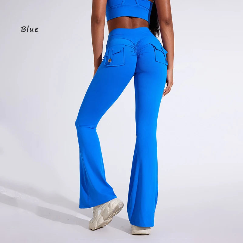JoyFit High Waisted Bell Bottom Yoga Pants ATHLEXES