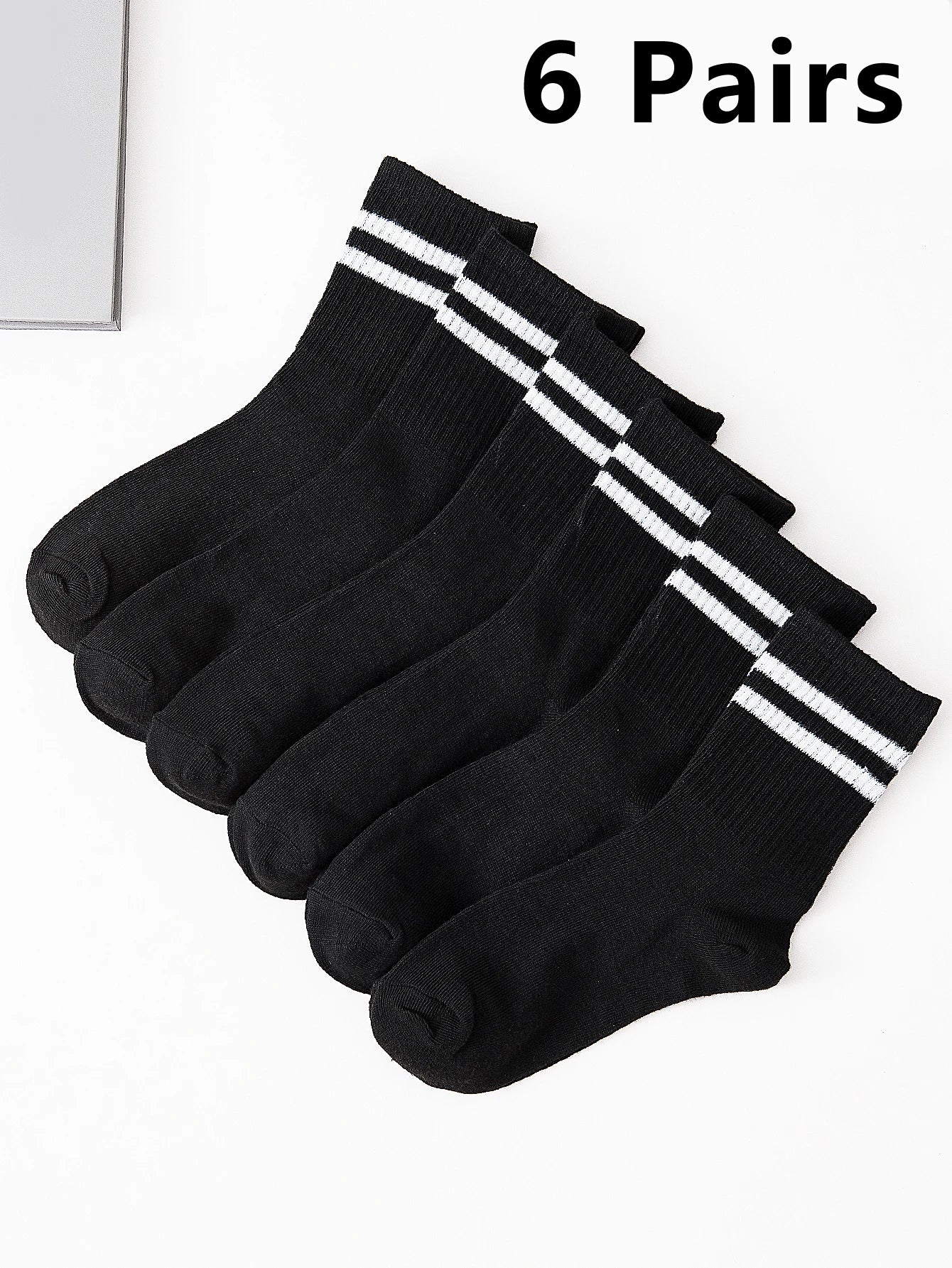 Men's Breathable Business Socks - 6 Pairs Set ATHLEXES