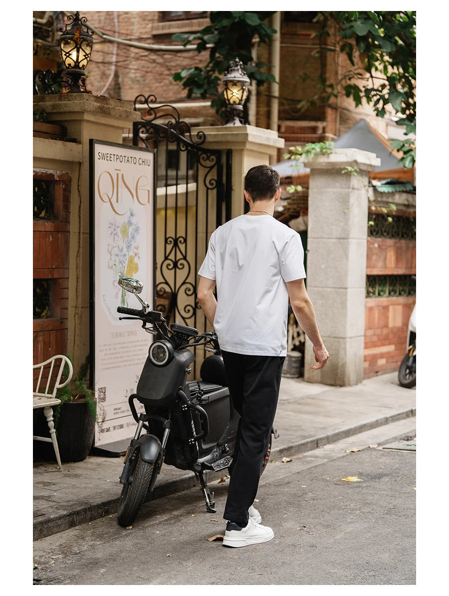 SIMWOOD 2024 Summer Cool Dry Sorona Fabric Men's Workout Tee ATHLEXES
